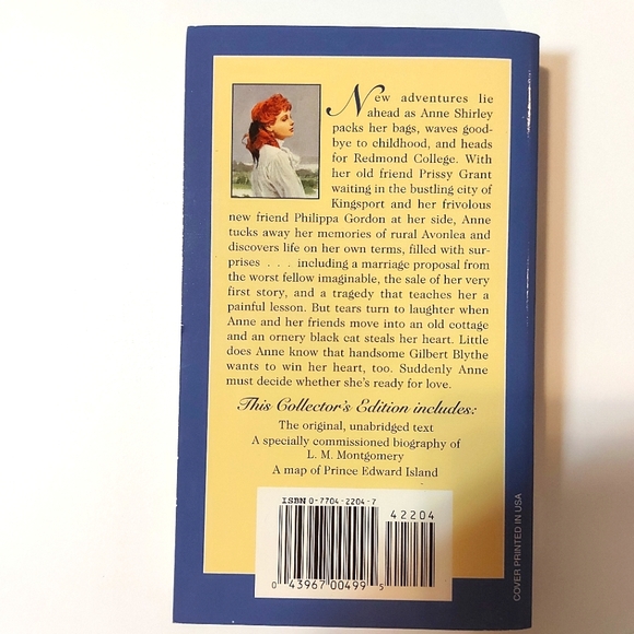 5 for $25- L.M. Montgomery Anne of Green Gables Novels Set of 4 - Picture 3 of 9